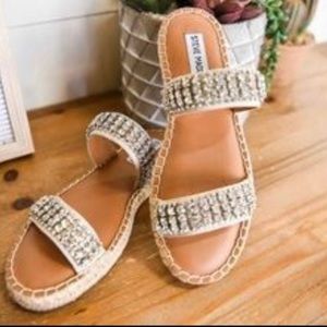 Steve Madden sandals with rhinestones size 8 1/2